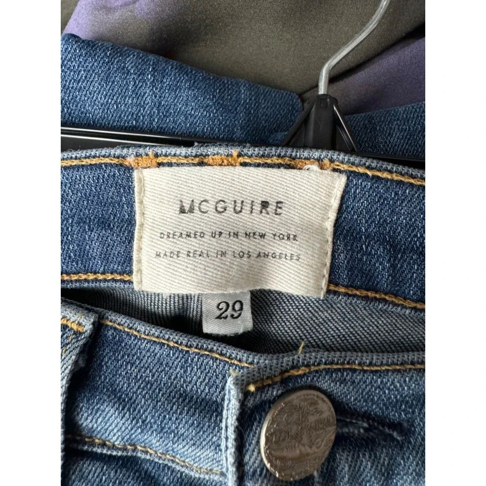 McGuire Women's Ambrosio Embroidered Boho Mid-Rise Cropped Bootcut Jeans Size 29